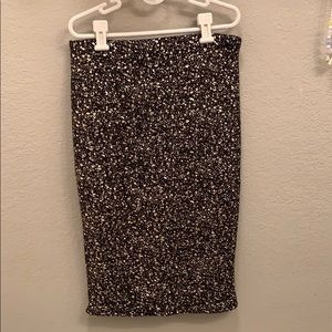 Soprano Black and Gold Skirt